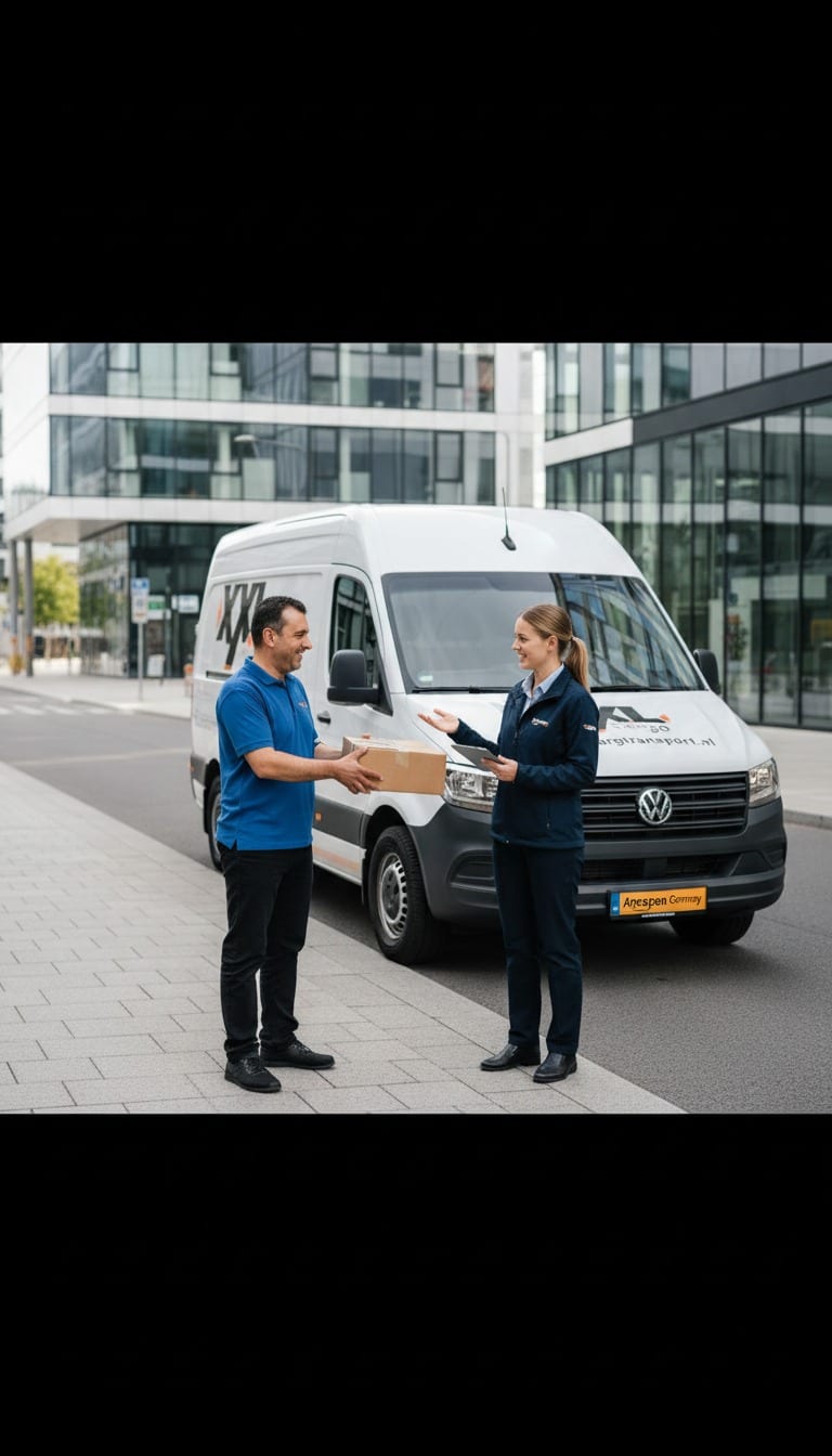 XXL Cargo medewerker overhandigt pakket bij depot in Dongen